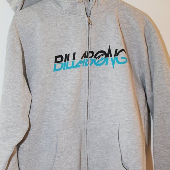 Billabong Multi Grey Patched Zip Up Hoodie - Picture 5 of 5
